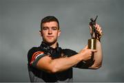 6 July 2021; Tony Kelly of Clare with his PwC GAA / GPA Player of the Month award in Hurling for June 2021 in Ballyea GAA in Clare. Photo by Eóin Noonan/Sportsfile