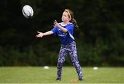 6 July 2021; Cora Sweetman, age 8, in action during a Bank of Ireland Leinster Rugby Summer Camp at Wexford Wanderers RFC in Wexford. Photo by Matt Browne/Sportsfile