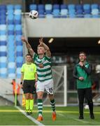 7 July 2021; Liam Scales of Shamrock Rovers during the UEFA Champions League first qualifying round first leg match between Slovan Bratislava and Shamrock Rovers at Tehelné pole Stadium in Bratislava, Slovakia. Photo by Grega Valancic/Sportsfile