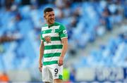 7 July 2021; Aaron Greene of Shamrock Rovers during the UEFA Champions League first qualifying round first leg match between Slovan Bratislava and Shamrock Rovers at Tehelné pole Stadium in Bratislava, Slovakia. Photo by Grega Valancic/Sportsfile