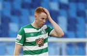 7 July 2021; Rory Gaffney of Shamrock Rovers after the UEFA Champions League first qualifying round first leg match between Slovan Bratislava and Shamrock Rovers at Tehelné pole Stadium in Bratislava, Slovakia. Photo by Grega Valancic/Sportsfile