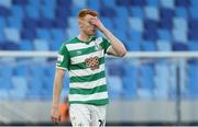 7 July 2021; Rory Gaffney of Shamrock Rovers after the UEFA Champions League first qualifying round first leg match between Slovan Bratislava and Shamrock Rovers at Tehelné pole Stadium in Bratislava, Slovakia. Photo by Grega Valancic/Sportsfile