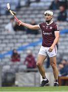 3 July 2021; Daithí Burke of Galway looks for a new hurl during the Leinster GAA Hurling Senior Championship Semi-Final match between Dublin and Galway at Croke Park in Dublin. Photo by Piaras Ó Mídheach/Sportsfile