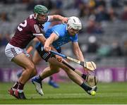 3 July 2021; Liam Rushe of Dublin in action against Evan Niland of Galway during the Leinster GAA Hurling Senior Championship Semi-Final match between Dublin and Galway at Croke Park in Dublin. Photo by Piaras Ó Mídheach/Sportsfile