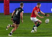 7 July 2021; Finn Russell of British and Irish Lions in action against James Venter of Cell C Sharks during the 2021 British and Irish Lions tour match between Cell C Sharks and The British and Irish Lions at Emirates Airline Park in Johannesburg, South Africa. Photo by Sydney Seshibedi/Sportsfile