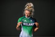 5 July 2021; Shannon McCurley during a Tokyo 2020 Official Team Ireland Announcement for Cycling at Sport Ireland Campus in Dublin. Photo by David Fitzgerald/Sportsfile