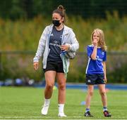 8 July 2021; Coach Larissa Muldoon with participants at the Bank of Ireland Leinster Rugby Summer Camp at Energia Park in Dublin. Photo by Matt Browne/Sportsfile