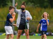 8 July 2021; Coach Larissa Muldoon with participants at the Bank of Ireland Leinster Rugby Summer Camp at Energia Park in Dublin. Photo by Matt Browne/Sportsfile