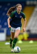 6 July 2021; Kate Thompson of Republic of Ireland warms-up before the Women's U16 International Friendly match between Republic of Ireland and England at RSC in Waterford. Photo by Harry Murphy/Sportsfile
