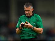 4 July 2021; Referee James Owens during the Munster GAA Hurling Senior Championship Semi-Final match between Tipperary and Clare at LIT Gaelic Grounds in Limerick. Photo by Stephen McCarthy/Sportsfile