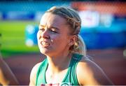 8 July 2021; Molly Scott of Ireland after competing in the Women's 100m semi-final during day one of the European Athletics U23 Championships at the Kadriorg Stadium in Tallinn, Estonia. Photo by Marko Mumm/Sportsfile