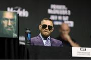 8 July 2021; Conor McGregor during a press conference ahead of UFC 264 at the T-Mobile Arena in Las Vegas, Nevada, USA. Photo by Thomas King/Sportsfile