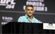 8 July 2021; Dustin Poirier during a press conference ahead of UFC 264 at the T-Mobile Arena in Las Vegas, Nevada, USA. Photo by Thomas King/Sportsfile