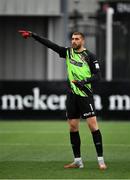 8 July 2021; Dundalk goalkeeper Alessio Abibi during the UEFA Europa Conference League first qualifying round first leg match between Dundalk and Newtown at Oriel Park in Dundalk, Louth. Photo by Seb Daly/Sportsfile