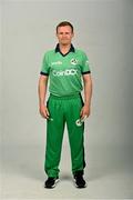 9 July 2021; William Porterfield during a Cricket Ireland portrait session at Malahide Cricket Club in Dublin. Photo by Seb Daly/Sportsfile