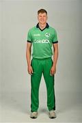 9 July 2021; Harry Tector during a Cricket Ireland portrait session at Malahide Cricket Club in Dublin. Photo by Seb Daly/Sportsfile