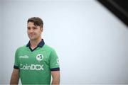 9 July 2021; Curtis Campher during a Cricket Ireland portrait session session at Malahide Cricket Club in Dublin. Photo by Stephen McCarthy/Sportsfile