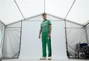 9 July 2021; Mark Adair during a Cricket Ireland portrait session session at Malahide Cricket Club in Dublin. Photo by Stephen McCarthy/Sportsfile