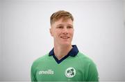 9 July 2021; Harry Tector during a Cricket Ireland portrait session session at Malahide Cricket Club in Dublin. Photo by Stephen McCarthy/Sportsfile