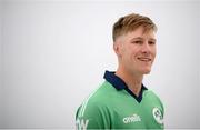 9 July 2021; Harry Tector during a Cricket Ireland portrait session session at Malahide Cricket Club in Dublin. Photo by Stephen McCarthy/Sportsfile