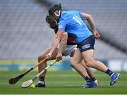 3 July 2021; Fintan Burke of Galway is tackled by Donal Burke of Dublin during the Leinster GAA Hurling Senior Championship Semi-Final match between Dublin and Galway at Croke Park in Dublin. Photo by Piaras Ó Mídheach/Sportsfile