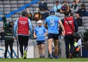 3 July 2021; Eoghan O'Donnell of Dublin leaves the pitch to receive medical attention for an injury during the Leinster GAA Hurling Senior Championship Semi-Final match between Dublin and Galway at Croke Park in Dublin. Photo by Piaras Ó Mídheach/Sportsfile