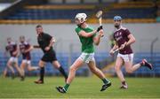 2 July 2021; Sean Whelan of Limerick during the 2020 Electric Ireland Leinster GAA Hurling Minor Championship Semi-Final match between Limerick and Galway at Cusack Park in Ennis, Clare. Photo by Matt Browne/Sportsfile
