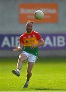 27 June 2021; Jordan O'Leary of Carlow during the Leinster GAA Football Senior Championship Round 1 match between Carlow and Longford at Bord Na Mona O’Connor Park in Tullamore, Offaly. Photo by Eóin Noonan/Sportsfile