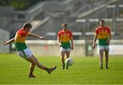 27 June 2021; Paul Broderick of Carlow during the Leinster GAA Football Senior Championship Round 1 match between Carlow and Longford at Bord Na Mona O’Connor Park in Tullamore, Offaly. Photo by Eóin Noonan/Sportsfile