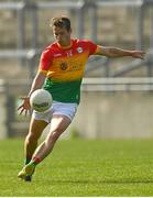 27 June 2021; Paul Broderick of Carlow during the Leinster GAA Football Senior Championship Round 1 match between Carlow and Longford at Bord Na Mona O’Connor Park in Tullamore, Offaly. Photo by Eóin Noonan/Sportsfile