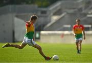 27 June 2021; Paul Broderick of Carlow during the Leinster GAA Football Senior Championship Round 1 match between Carlow and Longford at Bord Na Mona O’Connor Park in Tullamore, Offaly. Photo by Eóin Noonan/Sportsfile