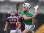 2 July 2021; Adam Fitzgerald of Limerick during the 2020 Electric Ireland Leinster GAA Hurling Minor Championship Semi-Final match between Limerick and Galway at Cusack Park in Ennis, Clare. Photo by Matt Browne/Sportsfile