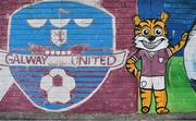 9 July 2021; A mural on the wall inside the ground before the SSE Airtricity League First Division match between Galway United and Cobh Ramblers at Eamonn Deacy Park in Galway. Photo by Piaras Ó Mídheach/Sportsfile