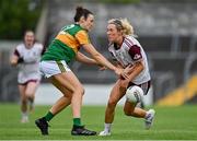 9 July 2021; Megan Glynn of Galway is dispossessed by Louise Galvin of Kerry during the TG4 Ladies Football All-Ireland Championship Group 4 Round 1 match between Galway and Kerry at Cusack Park in Ennis, Clare. Photo by Brendan Moran/Sportsfile
