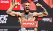9 July 2021; Conor McGregor during weigh-ins for UFC 264 at the T-Mobile Arena in Las Vegas, Nevada, USA. Photo by Thomas King/Sportsfile