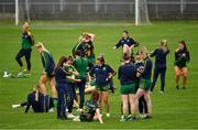 10 July 2021; Meath players relax before the TG4 All-Ireland Senior Ladies Football Championship Group 2 Round 1 match between Cork and Meath at St Brendan's Park in Birr, Offaly. Photo by Ray McManus/Sportsfile