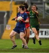 10 July 2021; Cork goalkeeper and captain Martina O'Brien and Erika O'Shea in action against Niamh O'Sullivan of Meath during the TG4 All-Ireland Senior Ladies Football Championship Group 2 Round 1 match between Cork and Meath at St Brendan's Park in Birr, Offaly. Photo by Ray McManus/Sportsfile