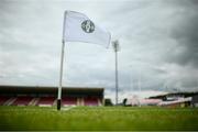 10 July 2021; A general view of Healy Park before the Ulster GAA Football Senior Championship quarter-final match between Tyrone and Cavan at Healy Park in Omagh, Tyrone. Photo by Stephen McCarthy/Sportsfile