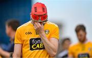 10 July 2021; James McNaughton of Antrim after his side's defeat to Laois in their GAA Hurling All-Ireland Senior Championship preliminary round match at Parnell Park in Dublin. Photo by Seb Daly/Sportsfile