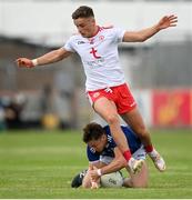 10 July 2021; Oisin McKiernan of Cavan in action against Michael McKernan of Tyrone during the Ulster GAA Football Senior Championship quarter-final match between Tyrone and Cavan at Healy Park in Omagh, Tyrone. Photo by Stephen McCarthy/Sportsfile