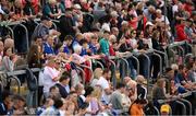 10 July 2021; Supporters during the Ulster GAA Football Senior Championship quarter-final match between Tyrone and Cavan at Healy Park in Omagh, Tyrone. Photo by Stephen McCarthy/Sportsfile