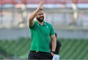 10 July 2021; Ireland head coach Andy Farrell before the International Rugby Friendly match between Ireland and USA at the Aviva Stadium in Dublin. Photo by Brendan Moran/Sportsfile