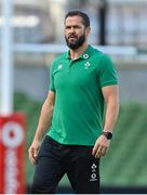 10 July 2021; Ireland head coach Andy Farrell before the International Rugby Friendly match between Ireland and USA at the Aviva Stadium in Dublin. Photo by Brendan Moran/Sportsfile