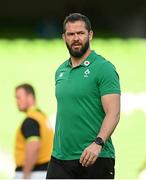 10 July 2021; Ireland head coach Andy Farrell before the International Rugby Friendly match between Ireland and USA at the Aviva Stadium in Dublin. Photo by Ramsey Cardy/Sportsfile