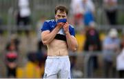 10 July 2021; A dejected Gearóid McKiernan of Cavan following the Ulster GAA Football Senior Championship quarter-final match between Tyrone and Cavan at Healy Park in Omagh, Tyrone. Photo by Stephen McCarthy/Sportsfile