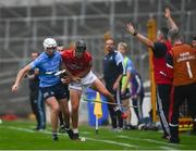 10 July 2021; Darragh Power of Dublin in action against Shane Barrett of Cork during the 2020 Bord Gáis Energy GAA Hurling All-Ireland U20 Championship Final match between Dublin and Cork at UPMC Nowlan Park in Kilkenny. Photo by David Fitzgerald/Sportsfile