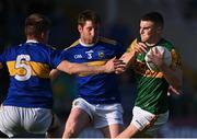 10 July 2021; Seán O’Shea of Kerry in action against Bill Maher, left, and James Feehan of Tipperary during the Munster GAA Football Senior Championship Semi-Final match between Tipperary and Kerry at Semple Stadium in Thurles, Tipperary. Photo by Piaras Ó Mídheach/Sportsfile