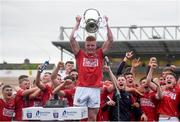 10 July 2021; Conor O'Callaghan of Cork lifts the cup following the 2020 Bord Gáis Energy GAA Hurling All-Ireland U20 Championship Final match between Dublin and Cork at UPMC Nowlan Park in Kilkenny. Photo by David Fitzgerald/Sportsfile