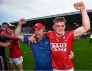 10 July 2021; An emotional Daire Connery of Cork celebrates with Feargal Condon following the 2020 Bord Gáis Energy GAA Hurling All-Ireland U20 Championship Final match between Dublin and Cork at UPMC Nowlan Park in Kilkenny. Photo by David Fitzgerald/Sportsfile