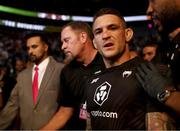 10 July 2021; Dustin Poirier following his lightweight fight with Conor McGregor during the UFC 264 event at T-Mobile Arena in Las Vegas, Nevada, USA. Photo by Thomas King/Sportsfile